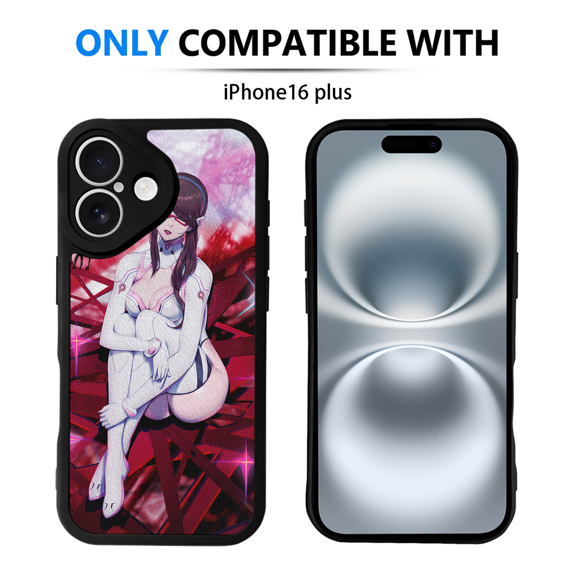 （画像用） EVA 新世紀エヴァンゲリオン 【iPhone 16シリーズ対応】シリコンスマホケース（レザー調） 材質：シリコン